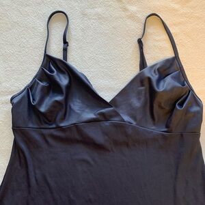 VTG Victoria Secrets Womens Sexy Dress/ Nightgown Adj Straps Slip Blue Mini XS